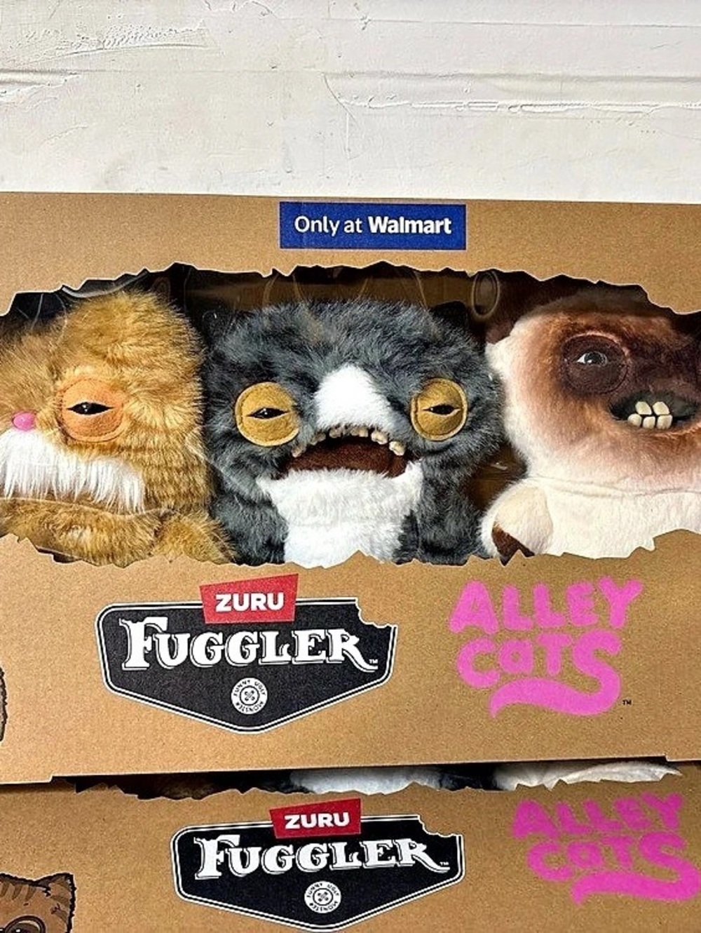 Fuggler Alley Cats 3 Pack 3-Pack Plush Stuffed Animals NWT